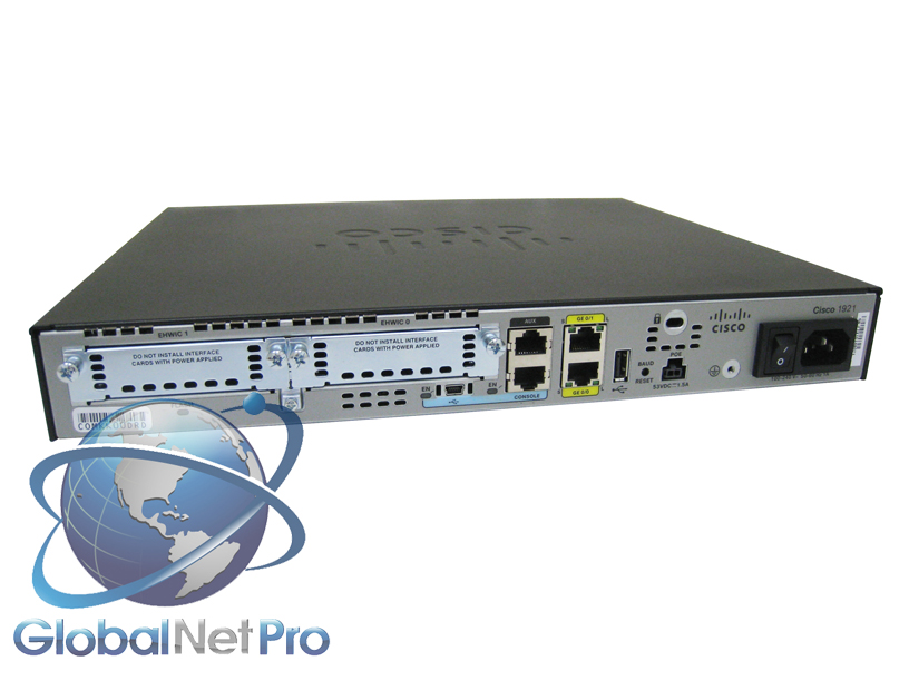 Cisco CISCO1921/K9 C1921 Modular Router IP Base 2 GE, 512DRAM 