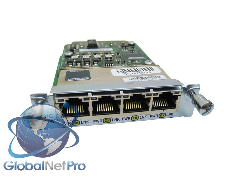 New Cisco HWIC-4ESW Ethernet Switch High Speed WIC Card