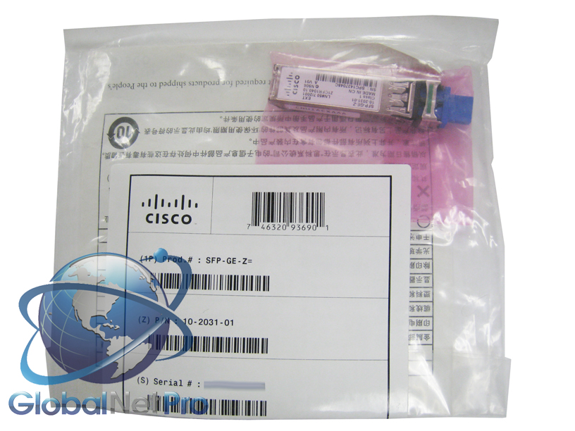 NEW SEALED GENUINE CISCO SFP-GE-Z - 1000BASE-ZX SFP (DOM