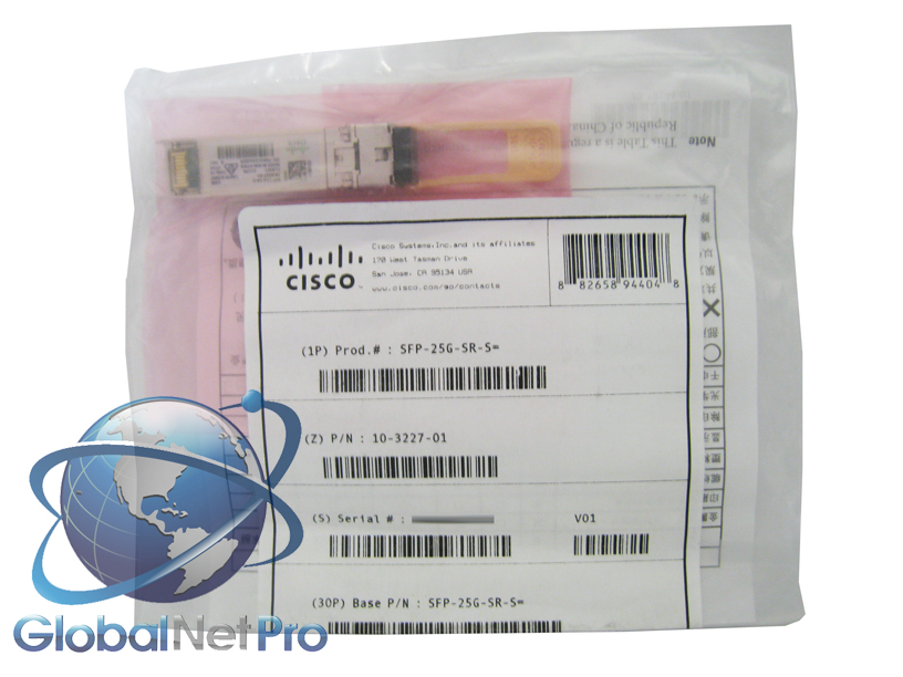 NEW SEALED GENUINE CISCO SFP-25G-SR-S - 25GBASE-SR - LIFETIME